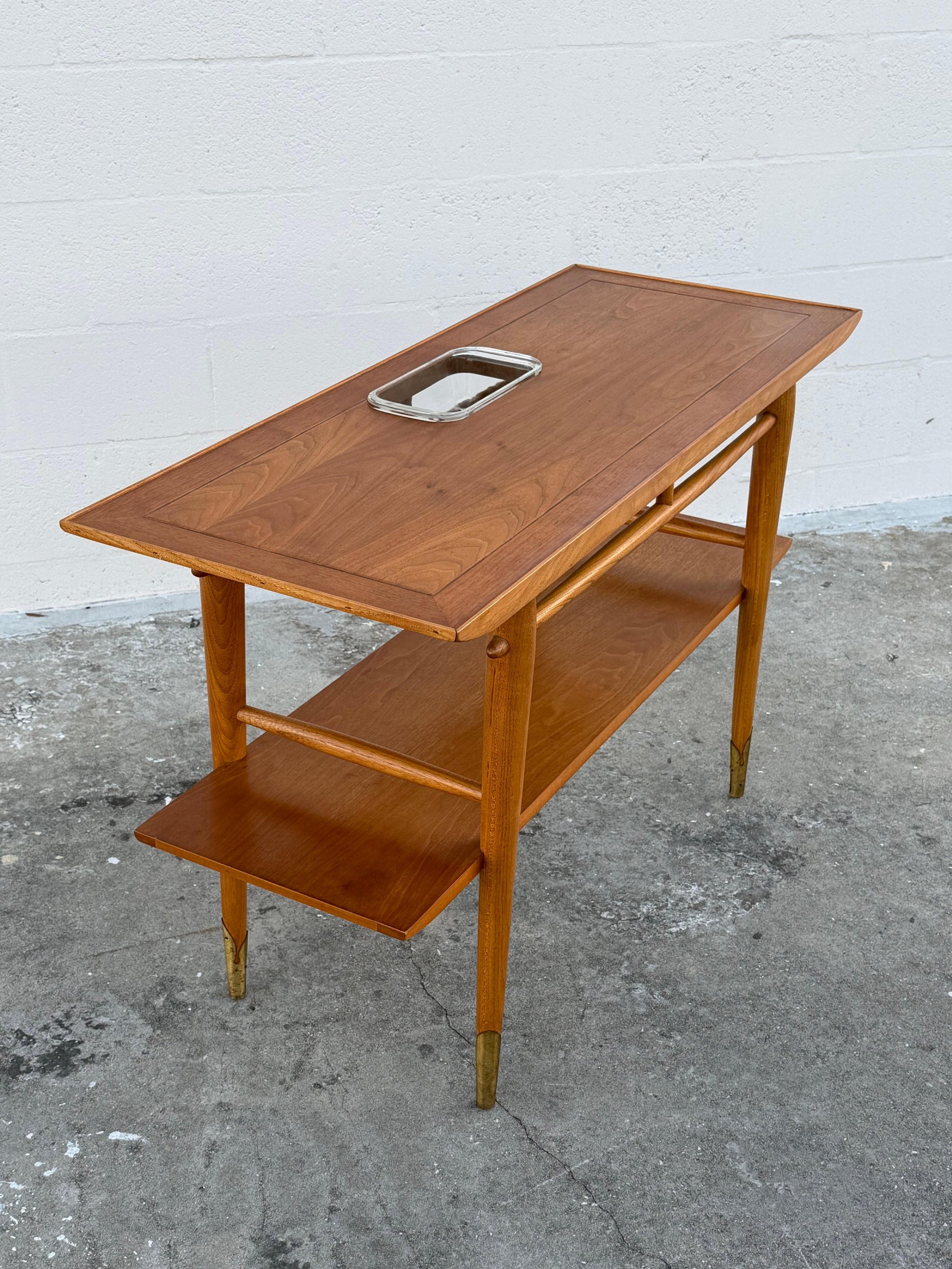 Frisman Vintage Unusual Console Table by Lane from the "Copenhagen" Collection ca' 1950's