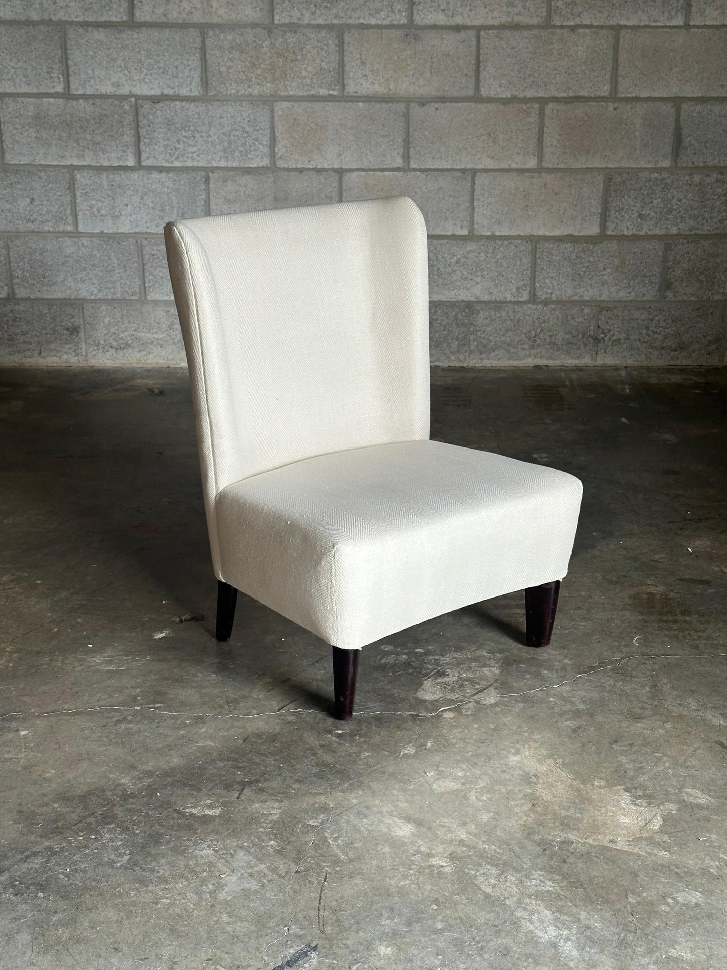 Frisman Vintage 1940s Early Edward Wormley Dunbar Petite Slipper Chair