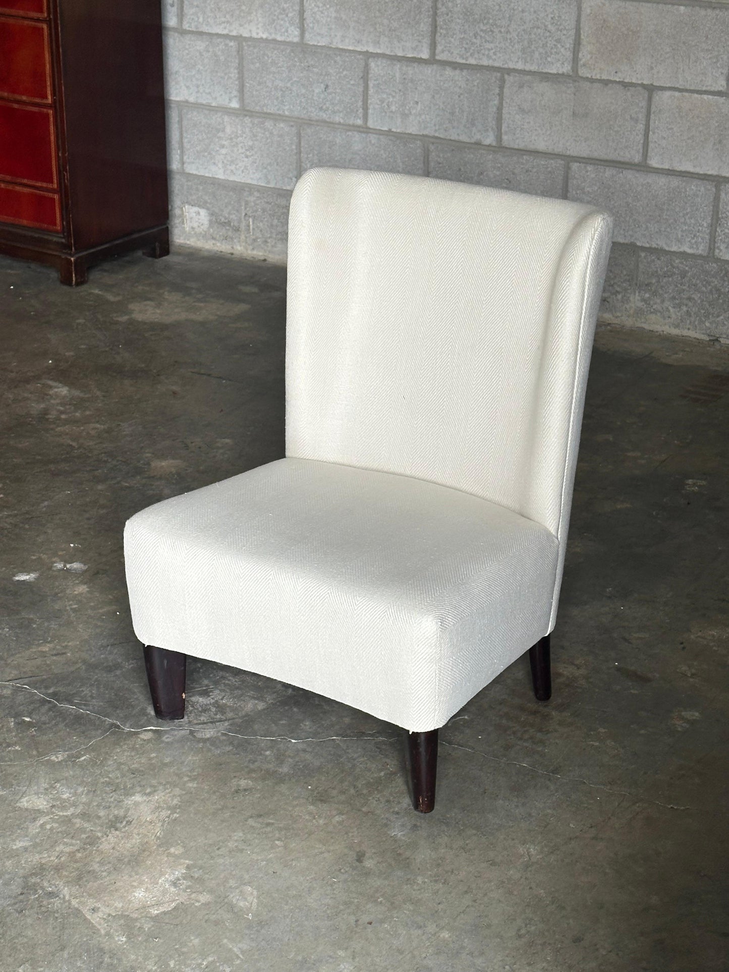 Frisman Vintage 1940s Early Edward Wormley Dunbar Petite Slipper Chair