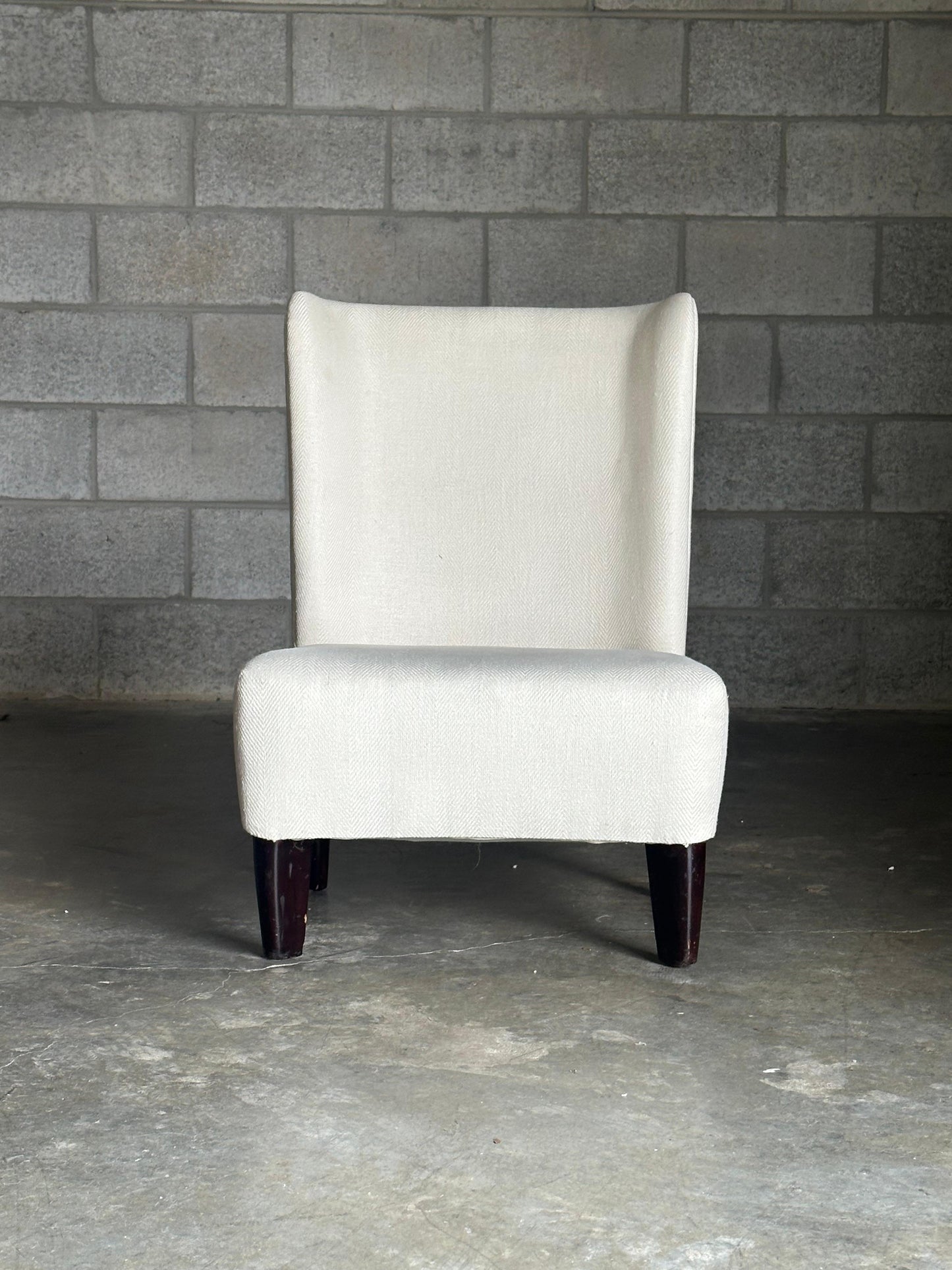 Frisman Vintage 1940s Early Edward Wormley Dunbar Petite Slipper Chair