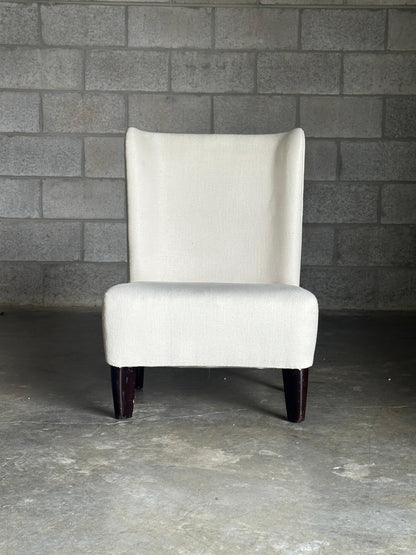 Frisman Vintage 1940s Early Edward Wormley Dunbar Petite Slipper Chair