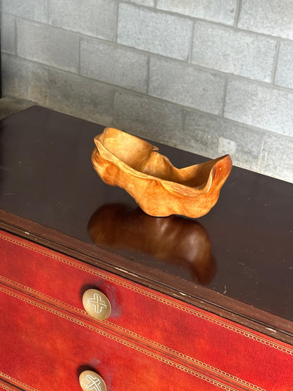 Frisman Vintage 1950s Organic Modern Swedish Wooden Freeform Bowl