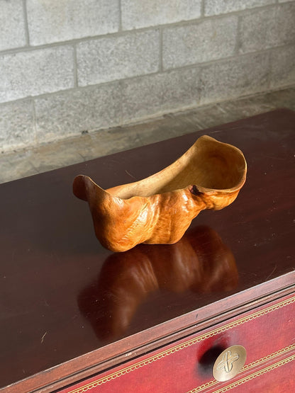 Frisman Vintage 1950s Organic Modern Swedish Wooden Freeform Bowl