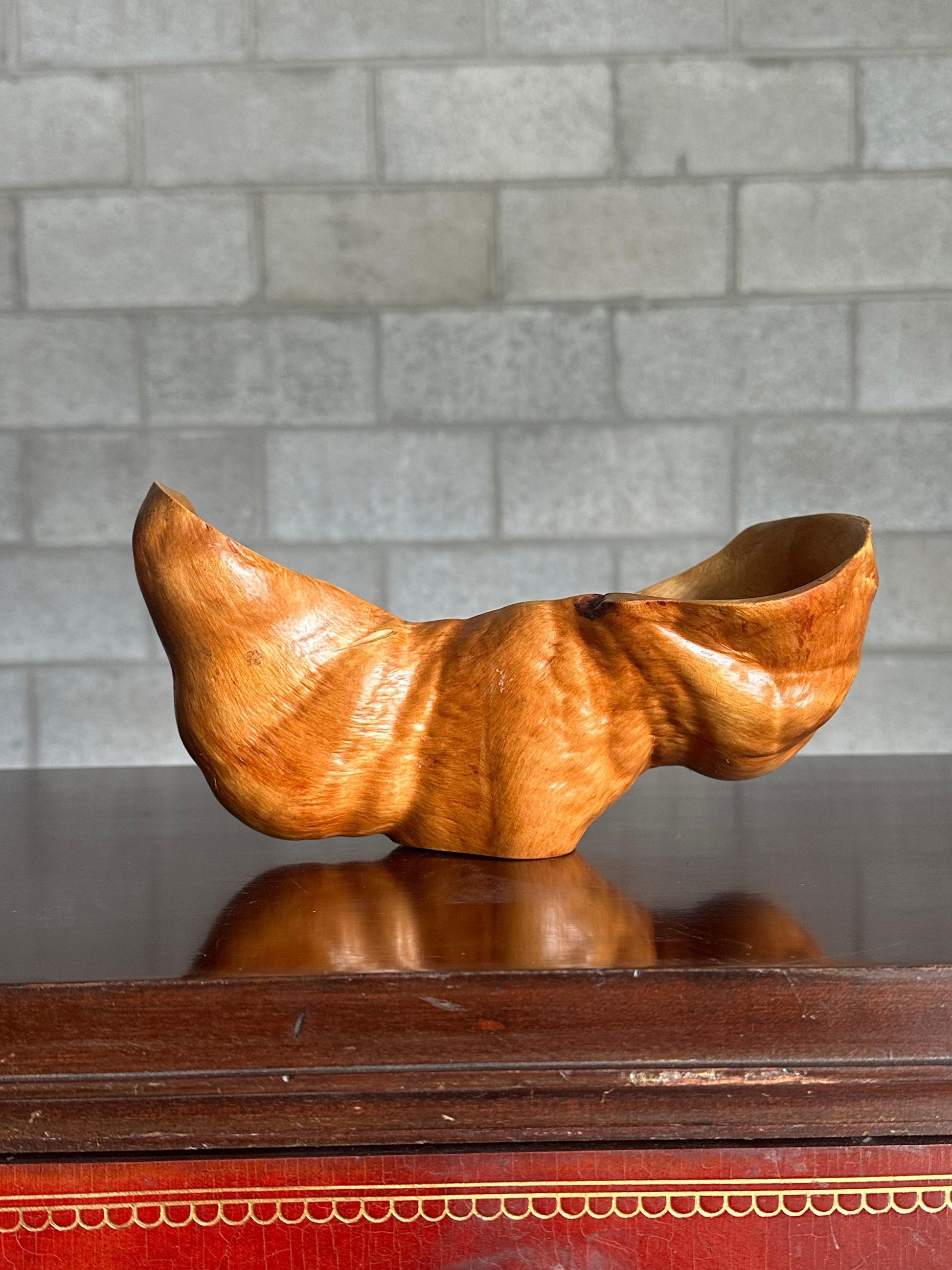 Frisman Vintage 1950s Organic Modern Swedish Wooden Freeform Bowl
