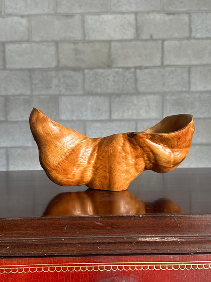 Frisman Vintage 1950s Organic Modern Swedish Wooden Freeform Bowl