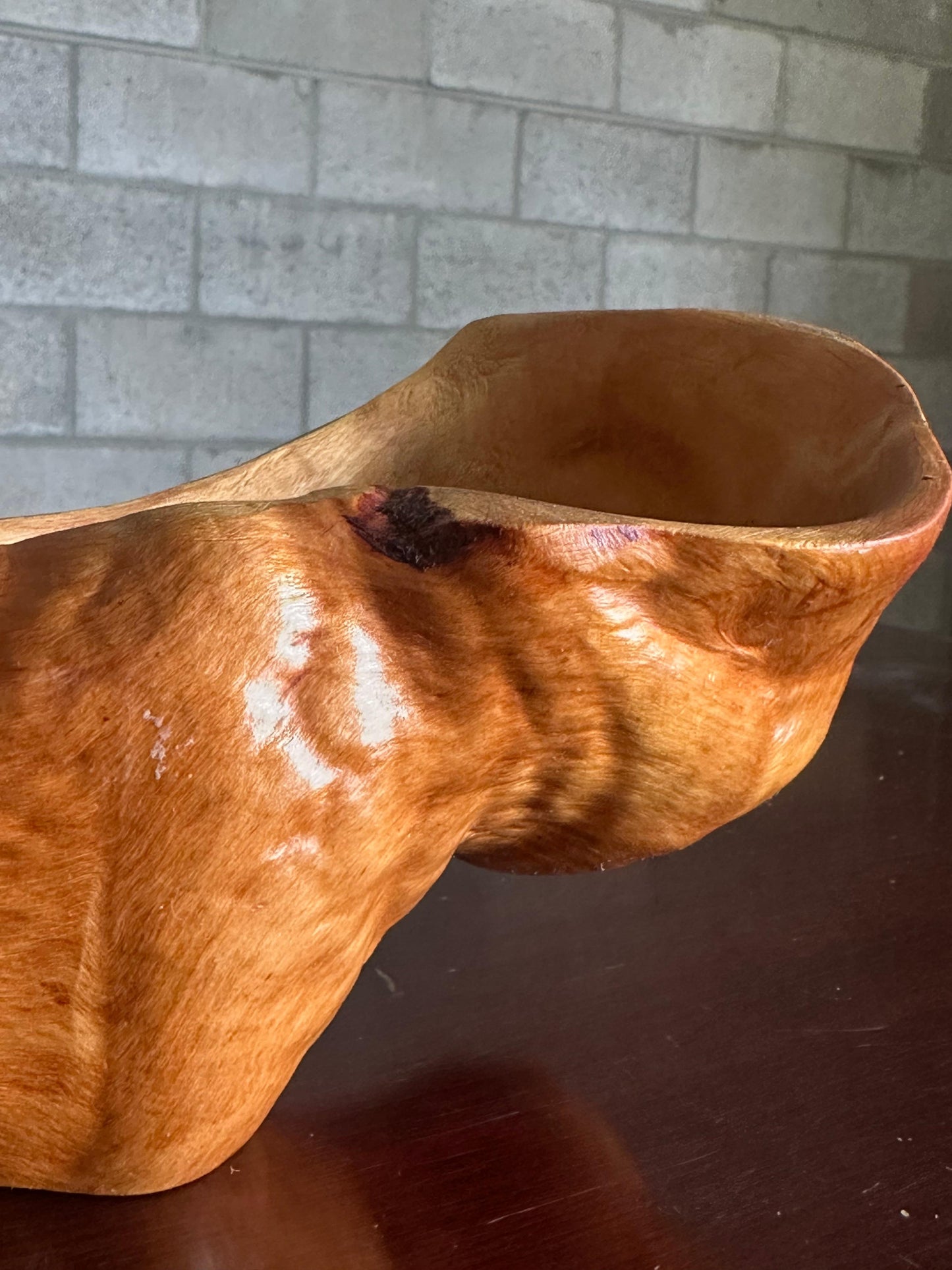 Frisman Vintage 1950s Organic Modern Swedish Wooden Freeform Bowl