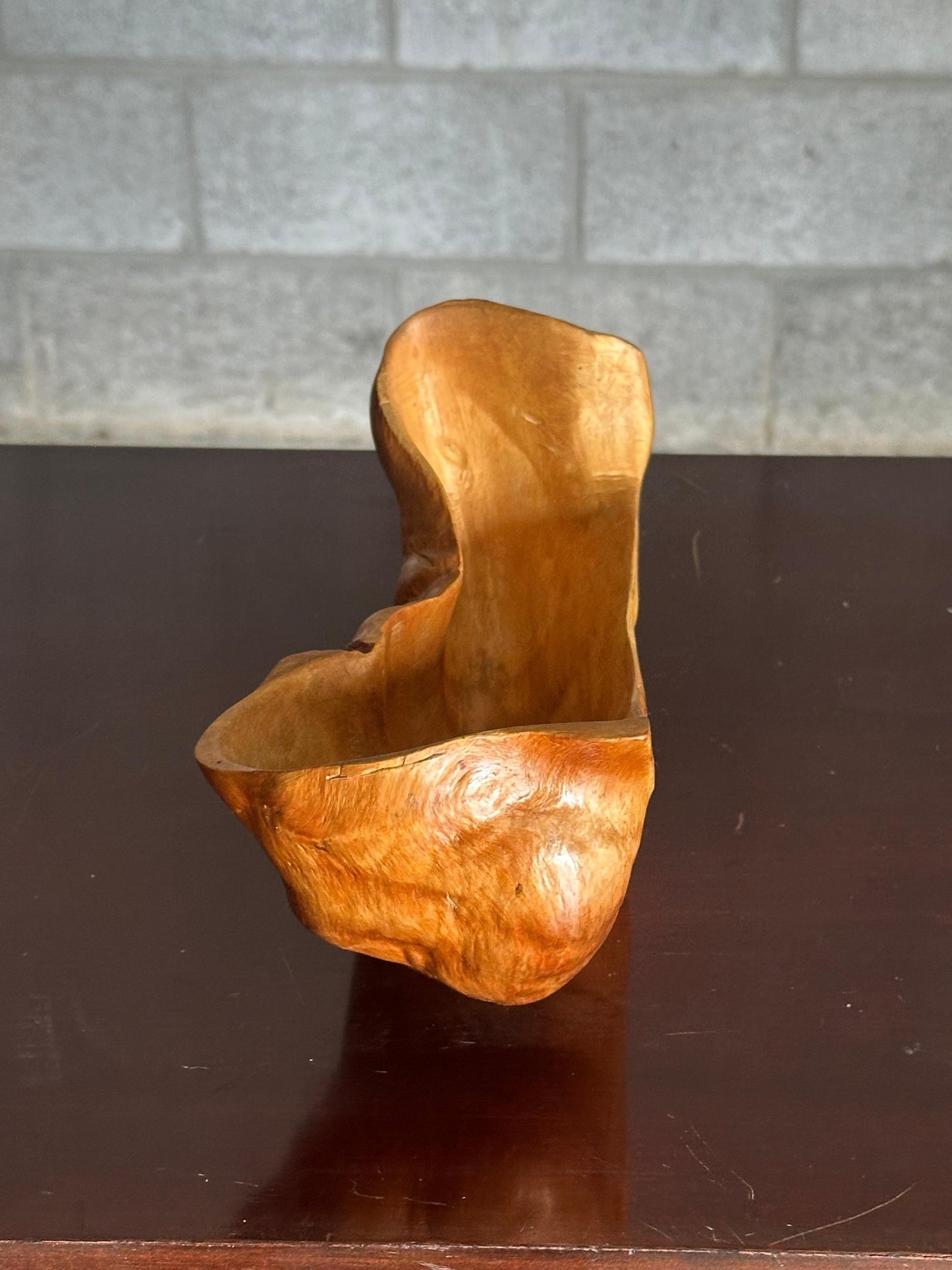 Frisman Vintage 1950s Organic Modern Swedish Wooden Freeform Bowl