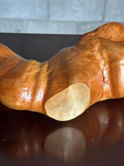 Frisman Vintage 1950s Organic Modern Swedish Wooden Freeform Bowl