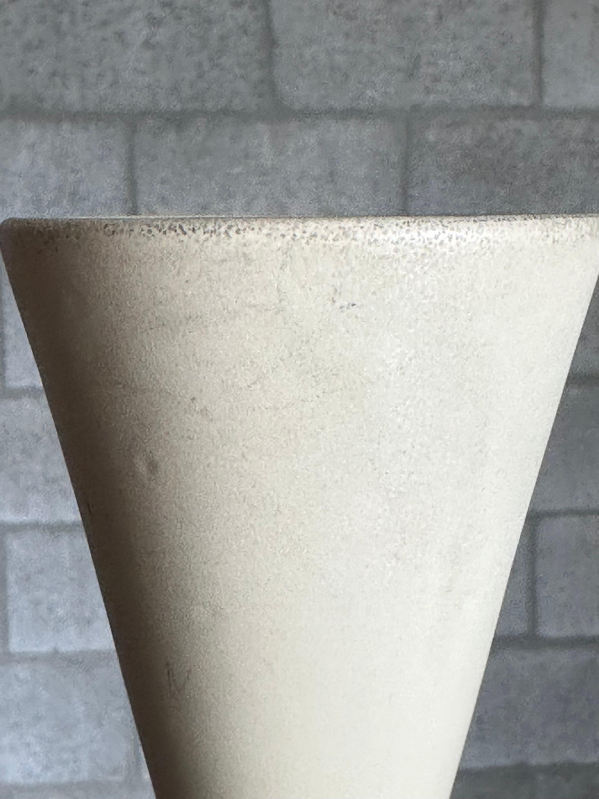 Frisman Vintage 1950s Swedish Architectural Hourglass Vase by Syco in Matte Ivory