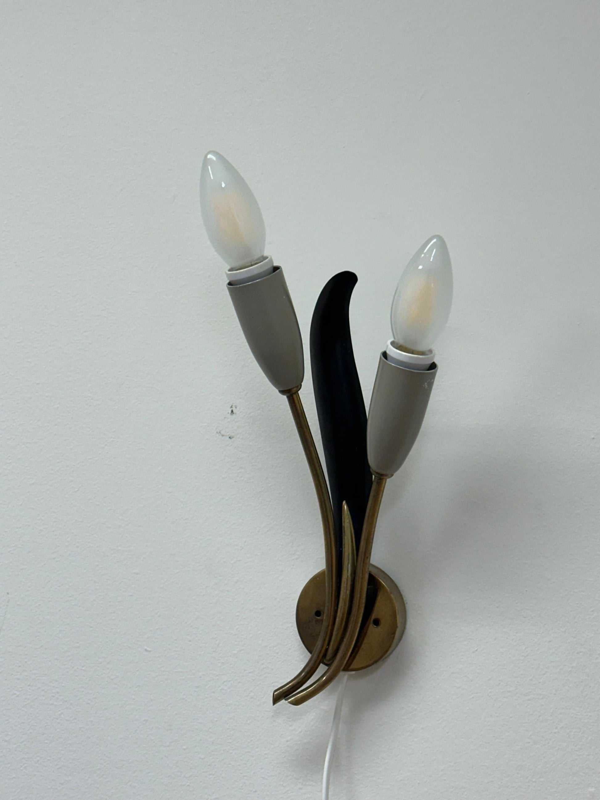 Frisman Vintage 1940s Wall Light by Einar Bäckström, Sweden, Organic Modern