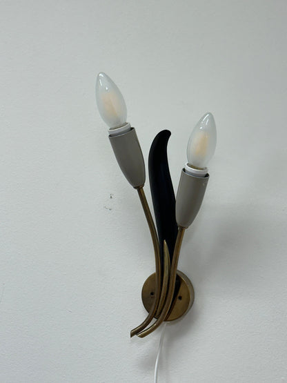 Frisman Vintage 1940s Wall Light by Einar Bäckström, Sweden, Organic Modern