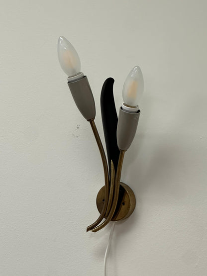 Frisman Vintage 1940s Wall Light by Einar Bäckström, Sweden, Organic Modern
