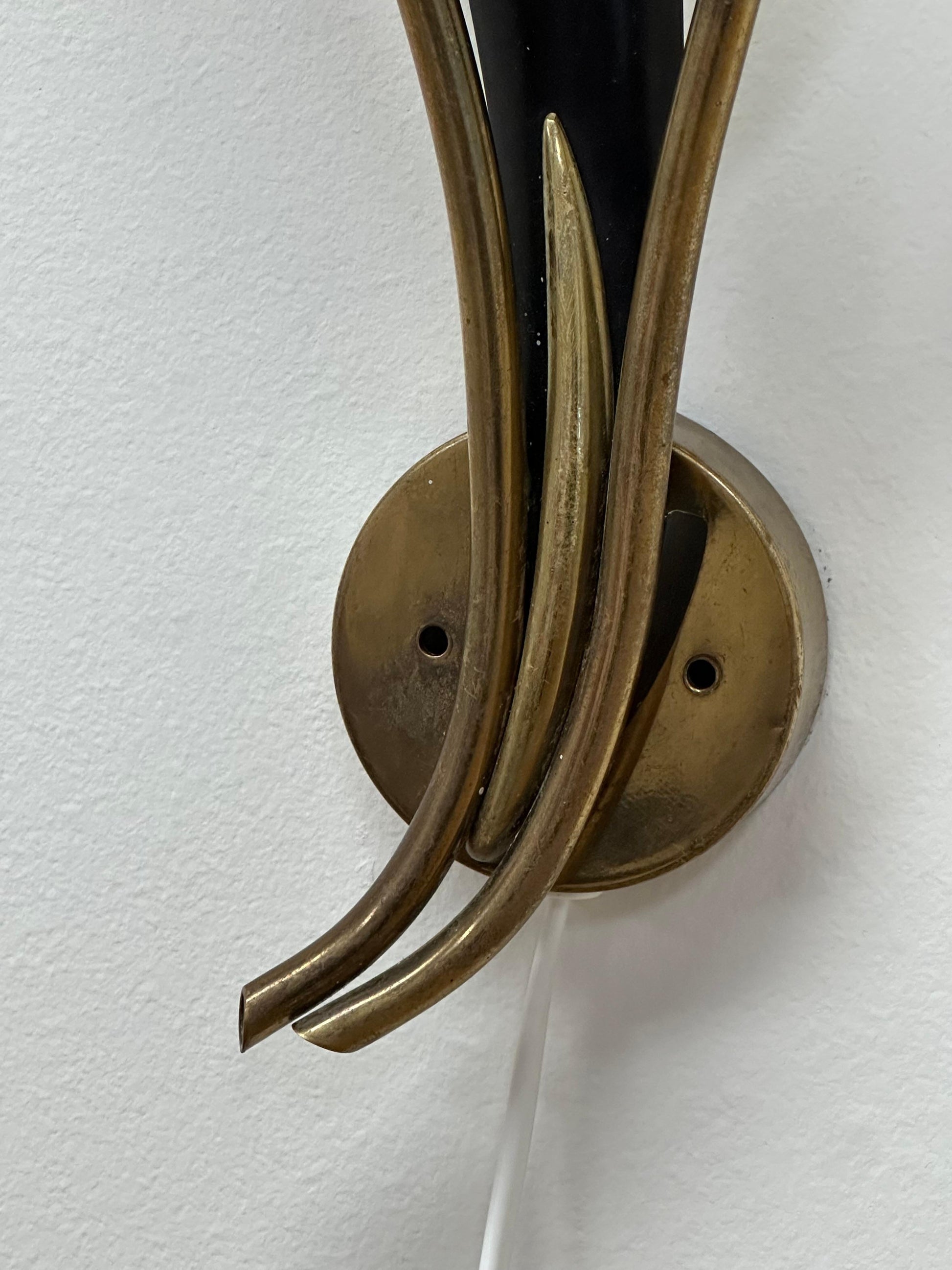 Frisman Vintage 1940s Wall Light by Einar Bäckström, Sweden, Organic Modern