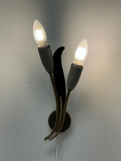 Frisman Vintage 1940s Wall Light by Einar Bäckström, Sweden, Organic Modern