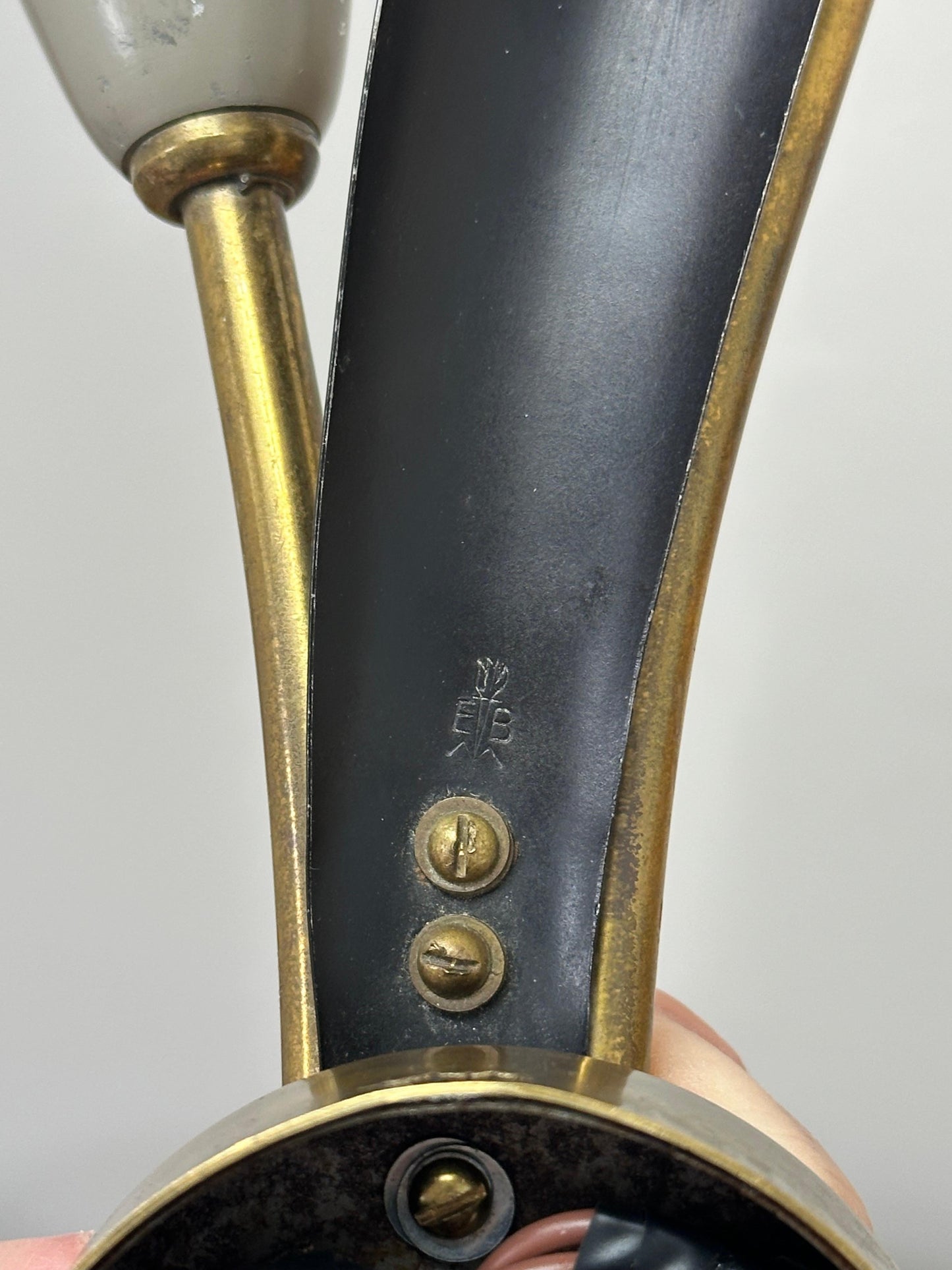 Frisman Vintage 1940s Wall Light by Einar Bäckström, Sweden, Organic Modern