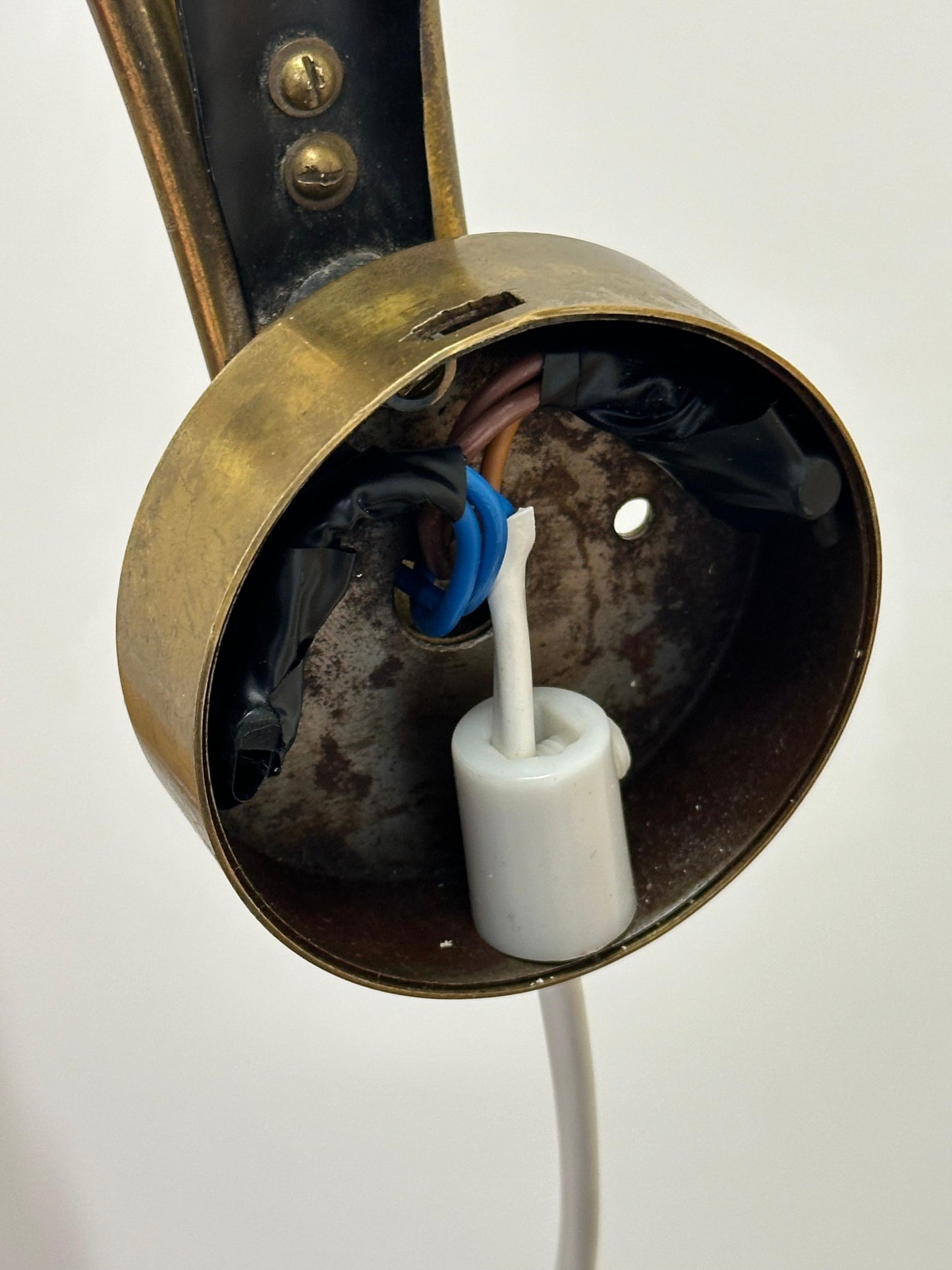 Frisman Vintage 1940s Wall Light by Einar Bäckström, Sweden, Organic Modern