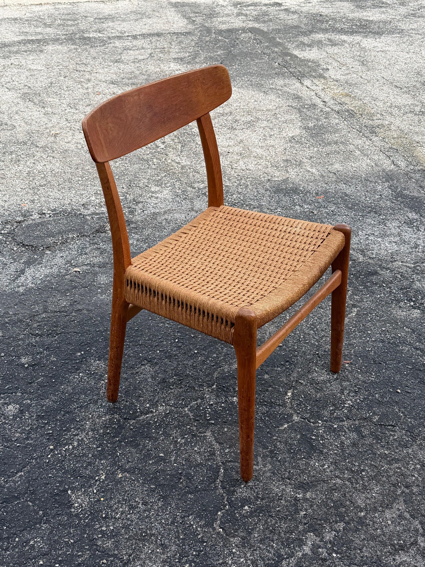 Frisman Vintage Original Hans Wegner CH 23 Chair Patina Oak ca' 1960's