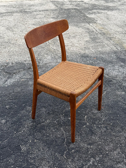 Frisman Vintage Original Hans Wegner CH 23 Chair Patina Oak ca' 1960's