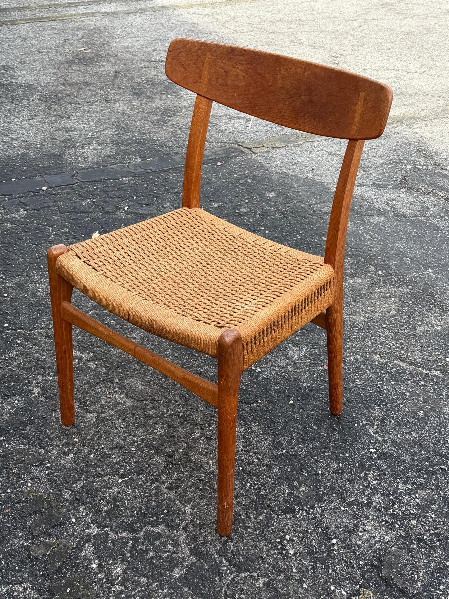 Frisman Vintage Original Hans Wegner CH 23 Chair Patina Oak ca' 1960's