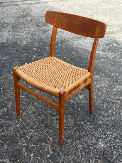 Frisman Vintage Original Hans Wegner CH 23 Chair Patina Oak ca' 1960's