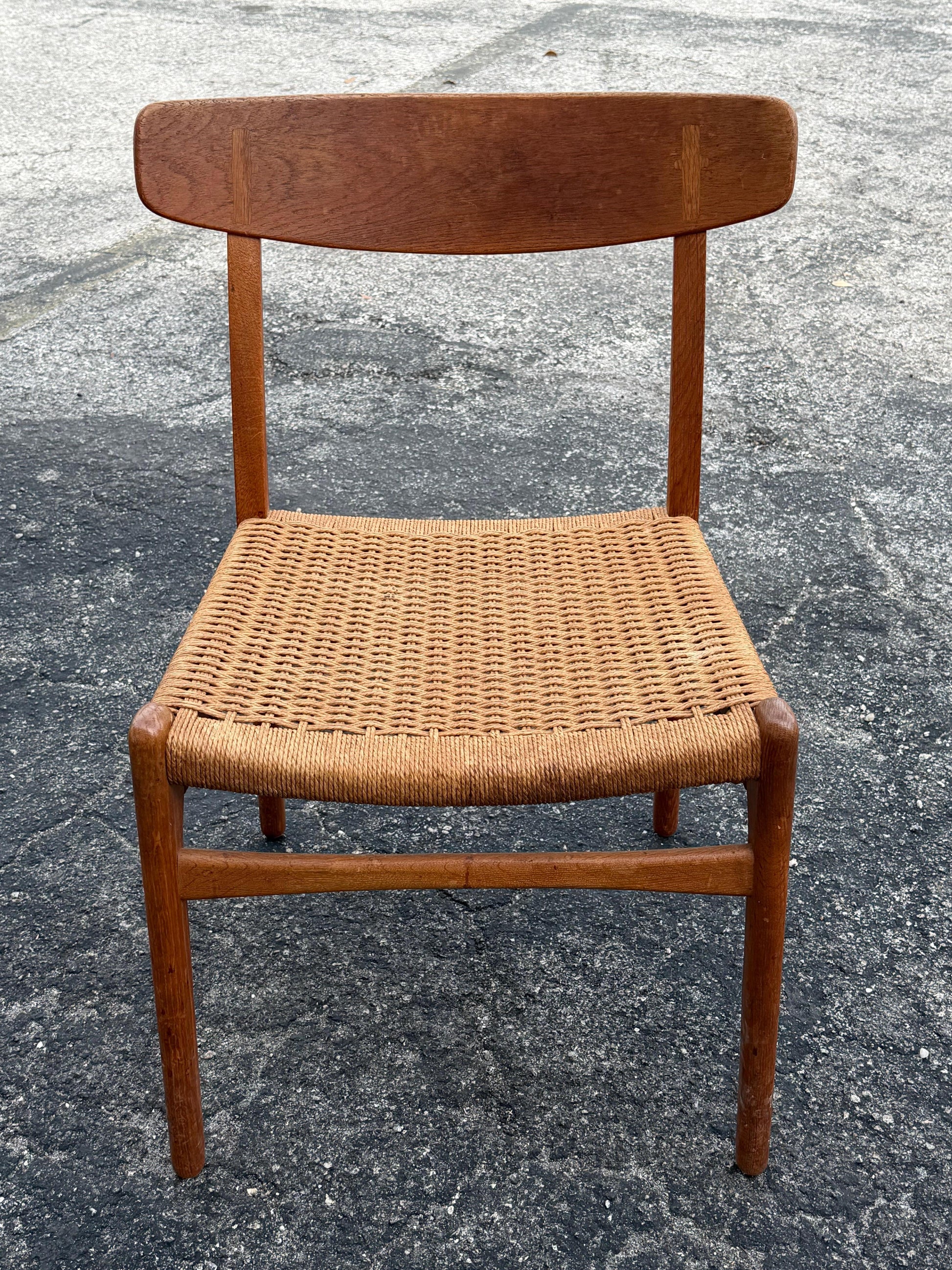 Frisman Vintage Original Hans Wegner CH 23 Chair Patina Oak ca' 1960's