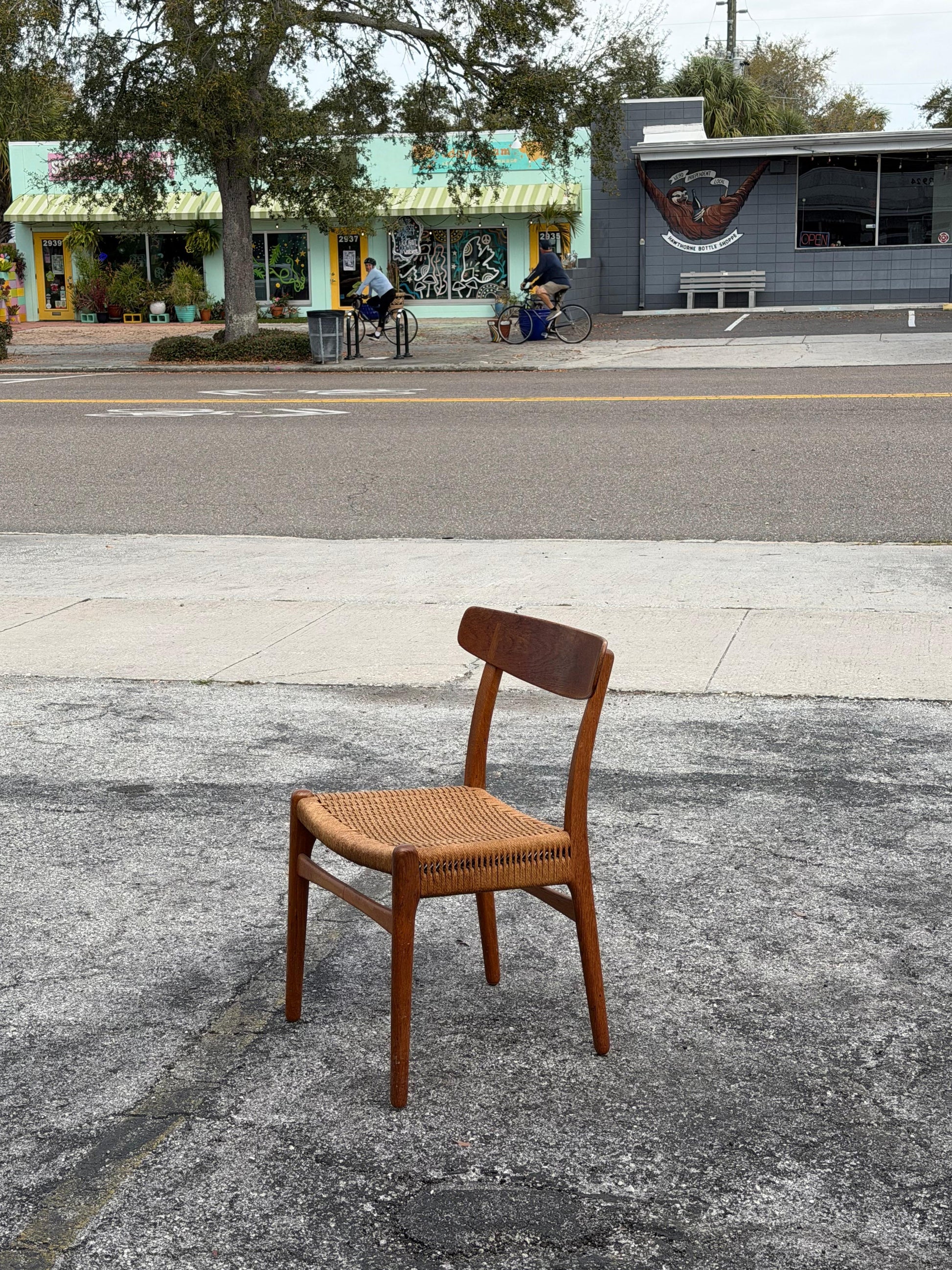 Frisman Vintage Original Hans Wegner CH 23 Chair Patina Oak ca' 1960's