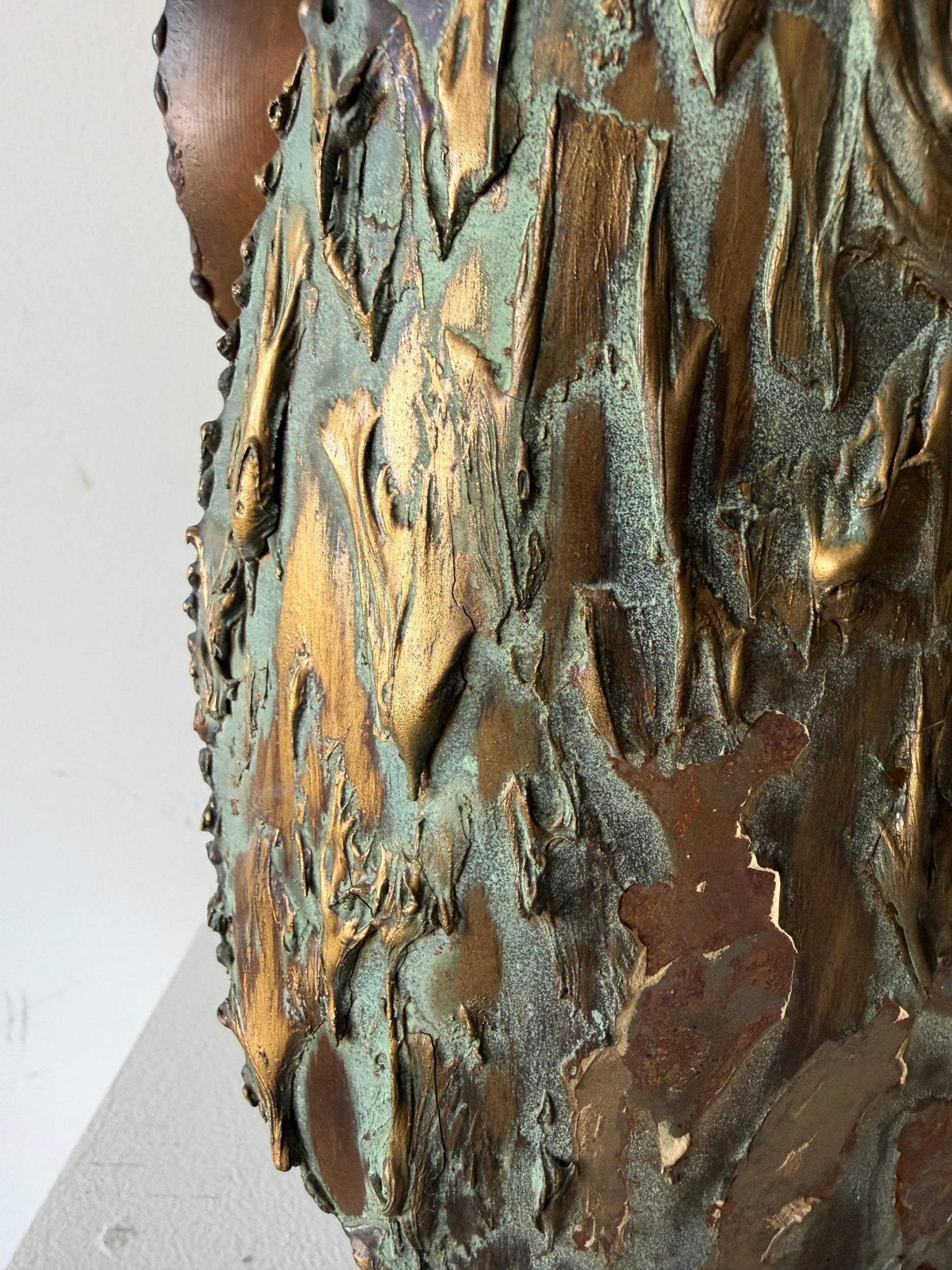 Frisman Vintage A Brutalist Owl By Jere Signed 1967 Large!