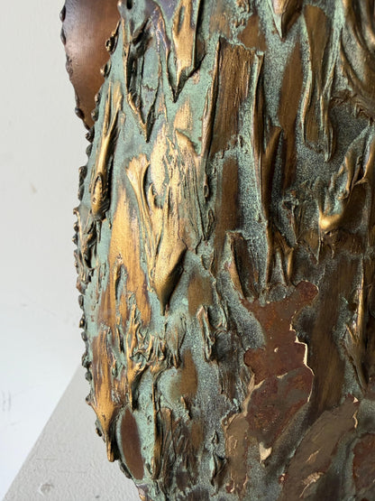 Frisman Vintage A Brutalist Owl By Jere Signed 1967 Large!