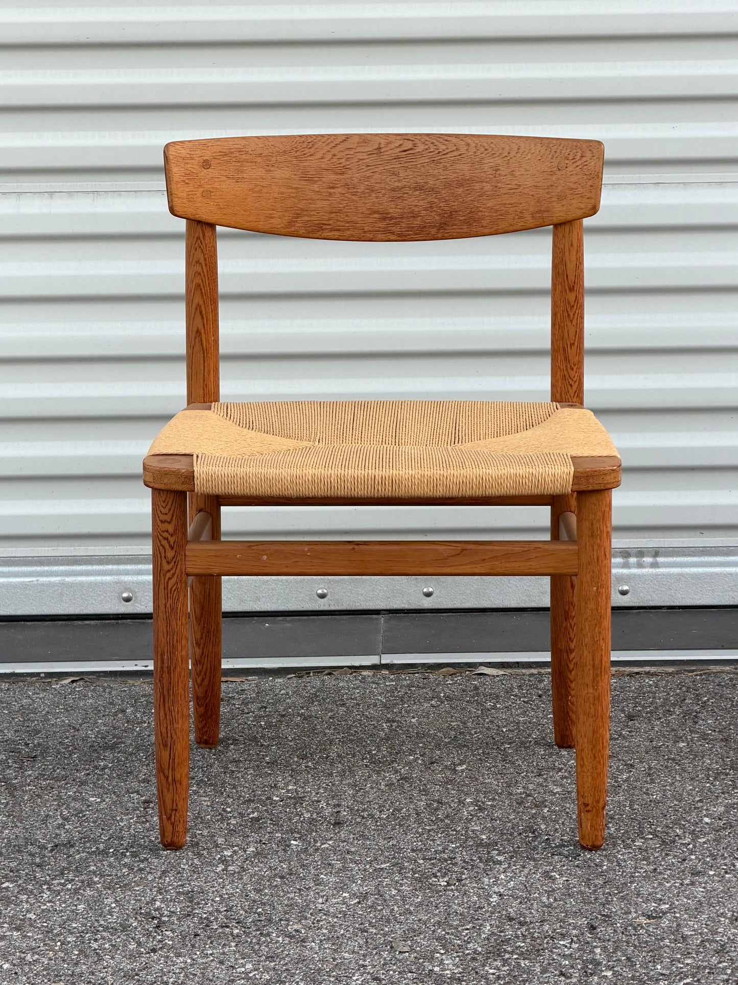 Frisman Vintage Classic Børge Mogensen Oak and Papercord Chair ca' 1950's