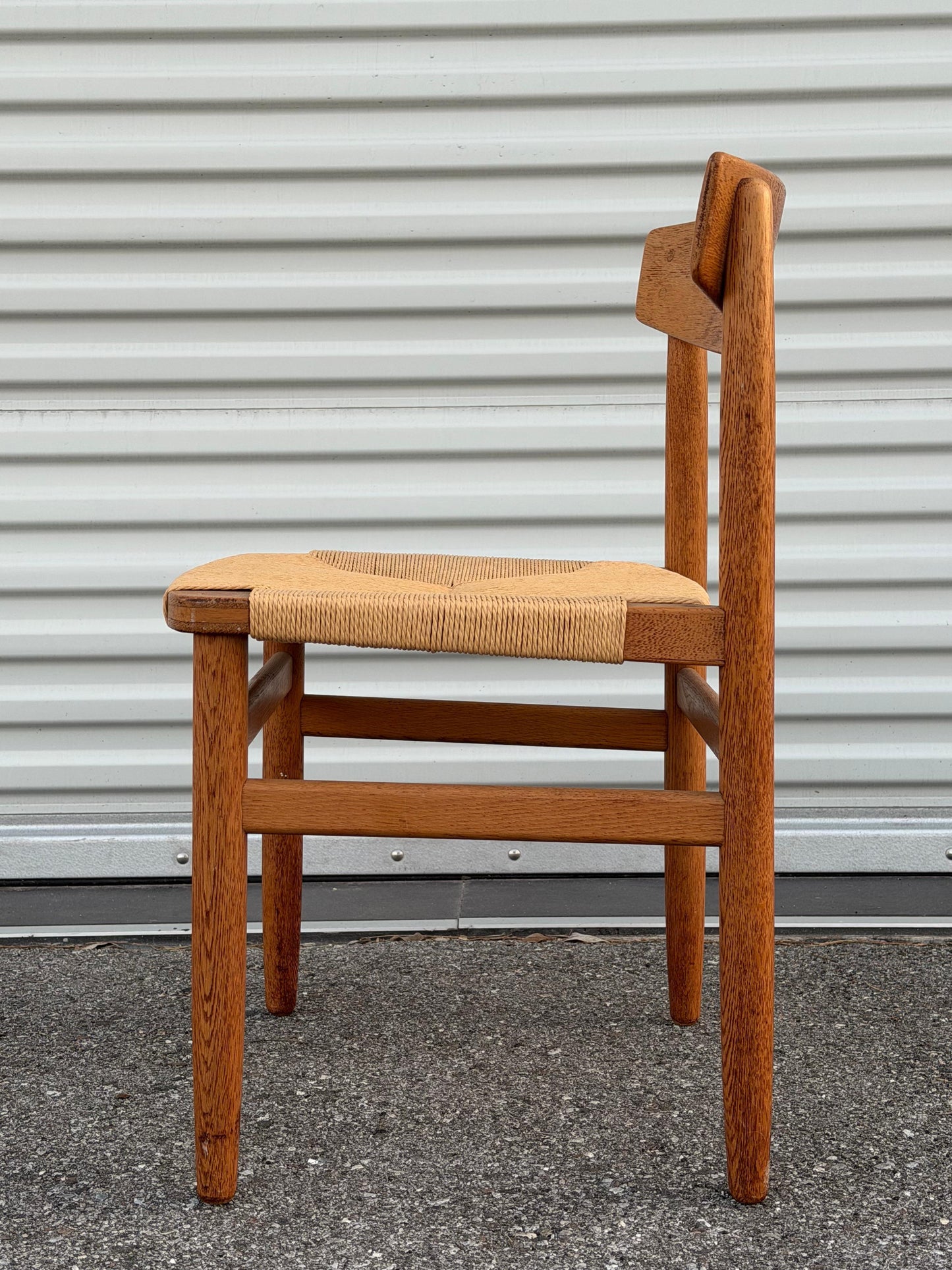 Frisman Vintage Classic Børge Mogensen Oak and Papercord Chair ca' 1950's
