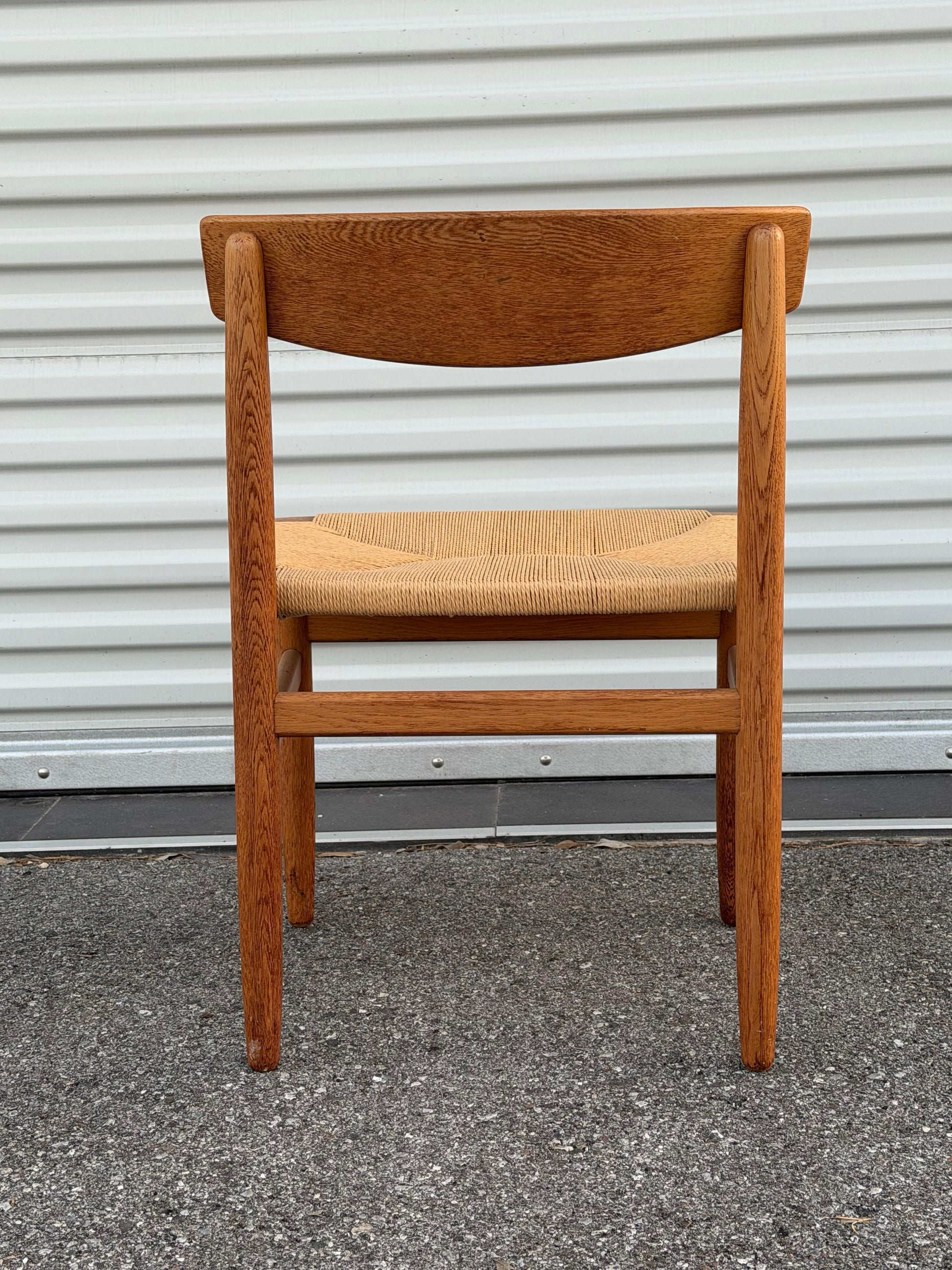 Frisman Vintage Classic Børge Mogensen Oak and Papercord Chair ca' 1950's
