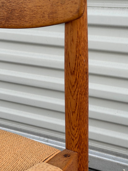 Frisman Vintage Classic Børge Mogensen Oak and Papercord Chair ca' 1950's