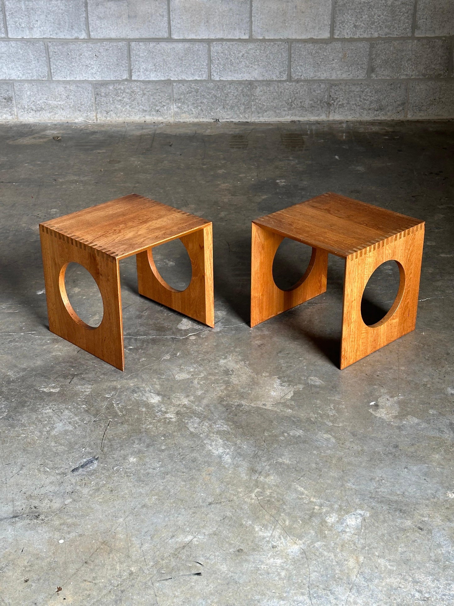 Frisman Vintage 1970s Jens Quistgaard Cube Nesting Tables for Richard Nissen- A Pair
