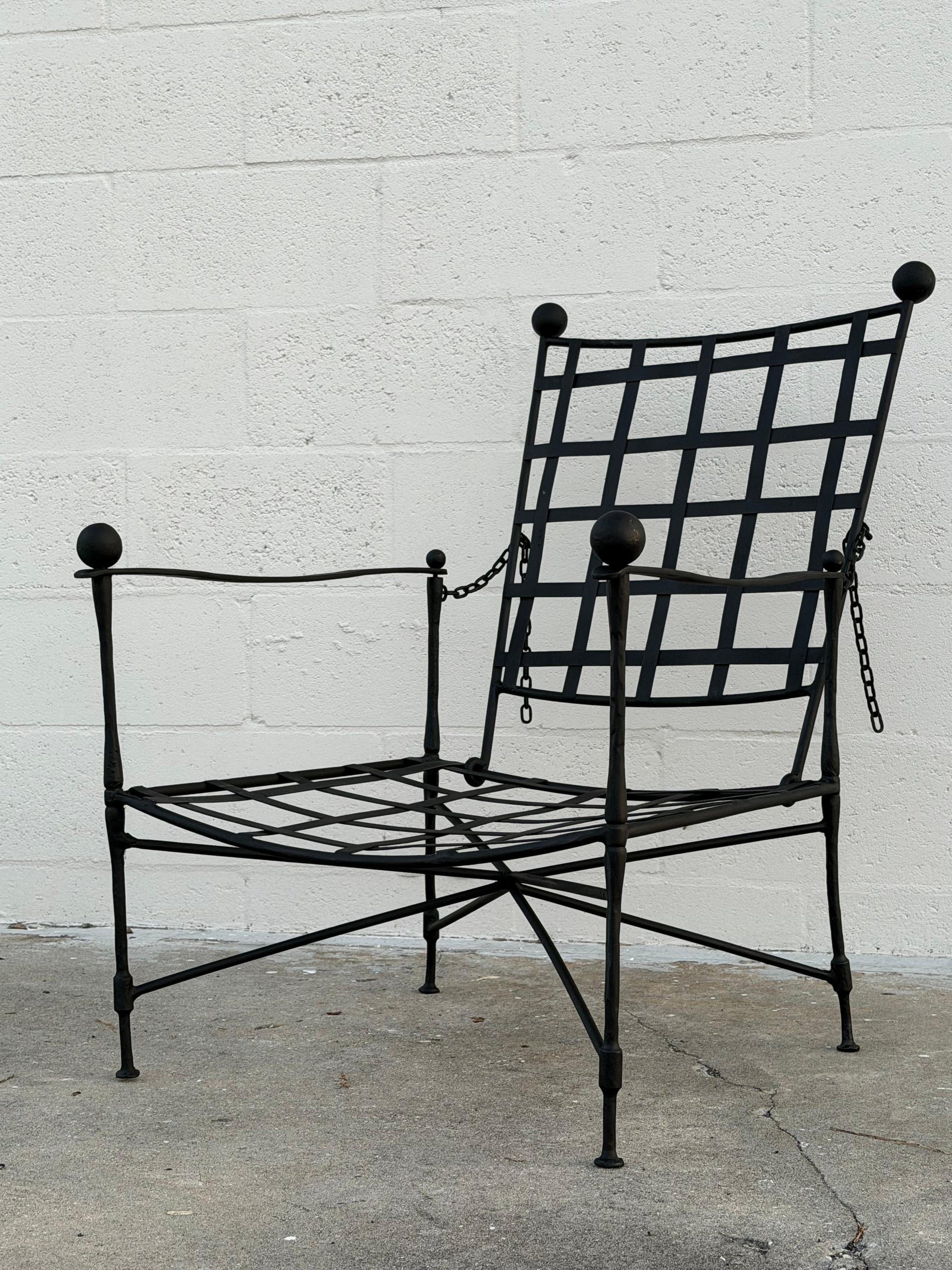 Frisman Vintage Classic Mario Papperzini Amalfi Lounge Chair And Ottoman for Salterini, 1950's