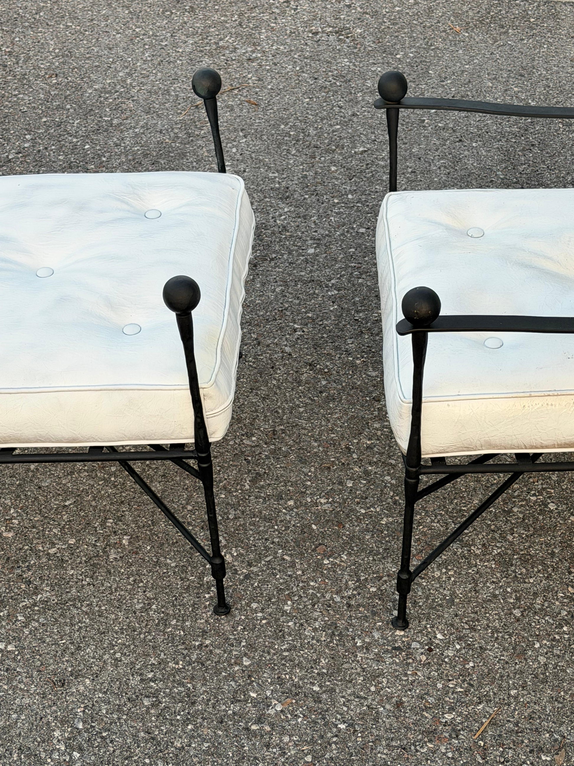 Frisman Vintage Classic Mario Papperzini Amalfi Lounge Chair And Ottoman for Salterini, 1950's