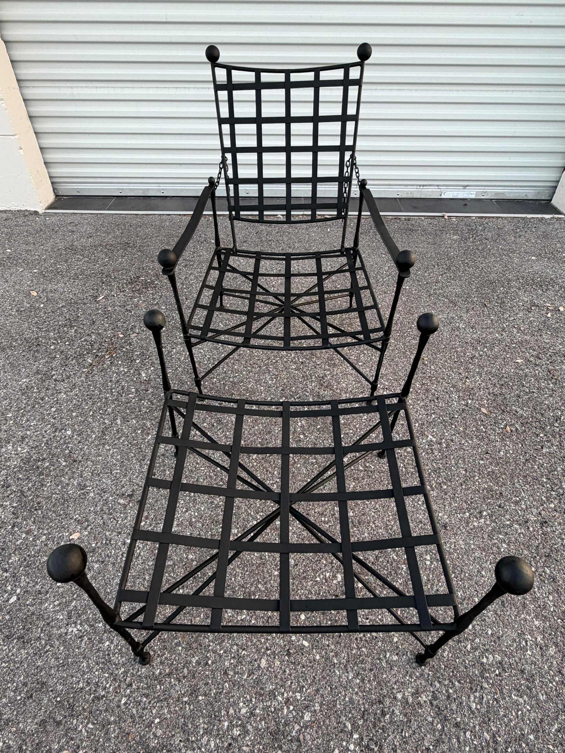 Frisman Vintage Classic Mario Papperzini Amalfi Lounge Chair And Ottoman for Salterini, 1950's