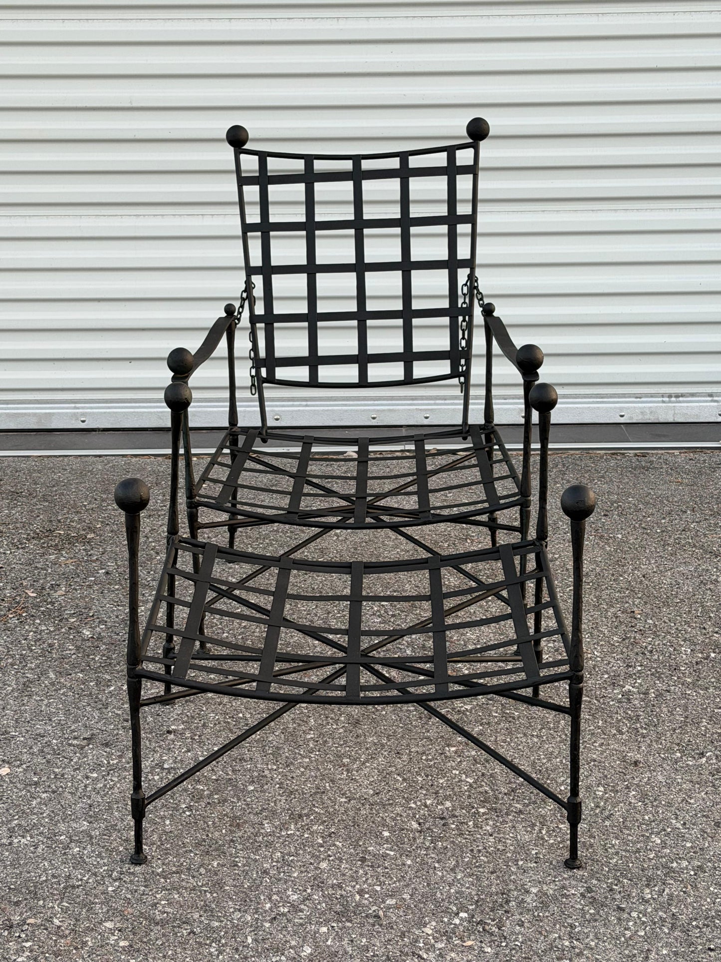 Frisman Vintage Classic Mario Papperzini Amalfi Lounge Chair And Ottoman for Salterini, 1950's