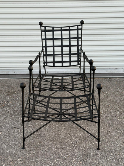 Frisman Vintage Classic Mario Papperzini Amalfi Lounge Chair And Ottoman for Salterini, 1950's