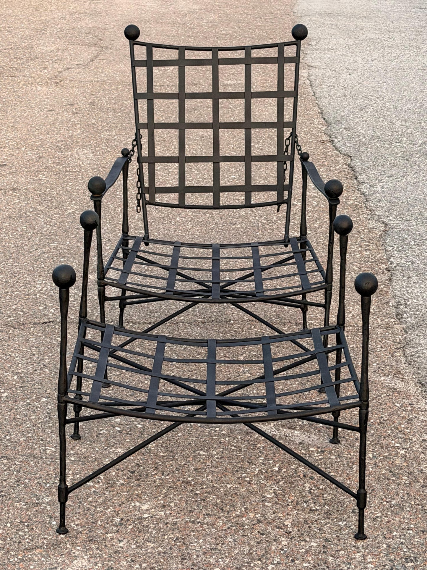 Frisman Vintage Classic Mario Papperzini Amalfi Lounge Chair And Ottoman for Salterini, 1950's