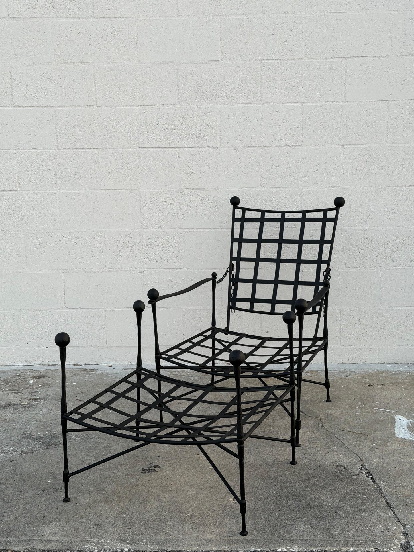 Frisman Vintage Classic Mario Papperzini Amalfi Lounge Chair And Ottoman for Salterini, 1950's