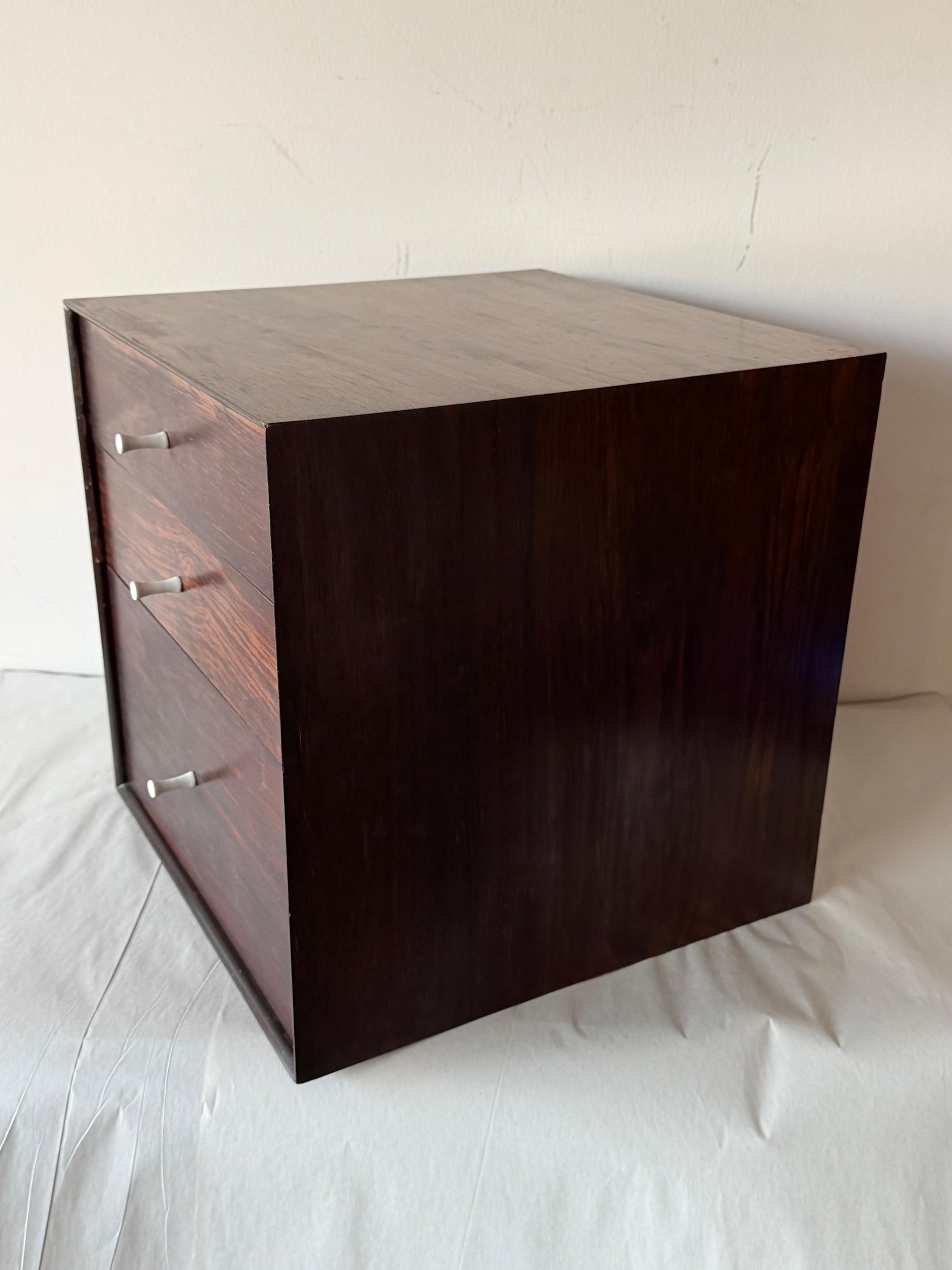 Frisman Vintage Vintage Miniature Cabinet Rosewood Attr Herman Miller ca' 1950's Cube