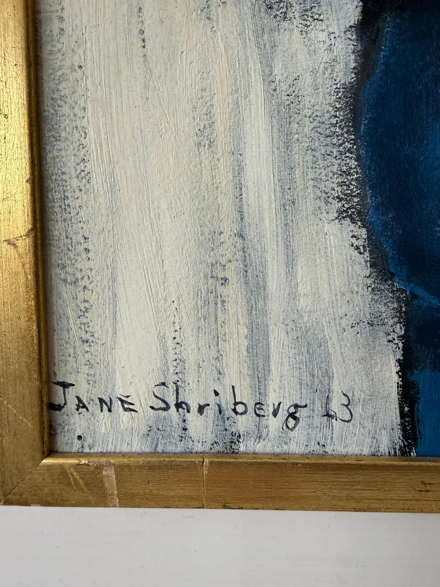 Frisman Vintage Unusual Clown Painting By Jane Shriberg 1963