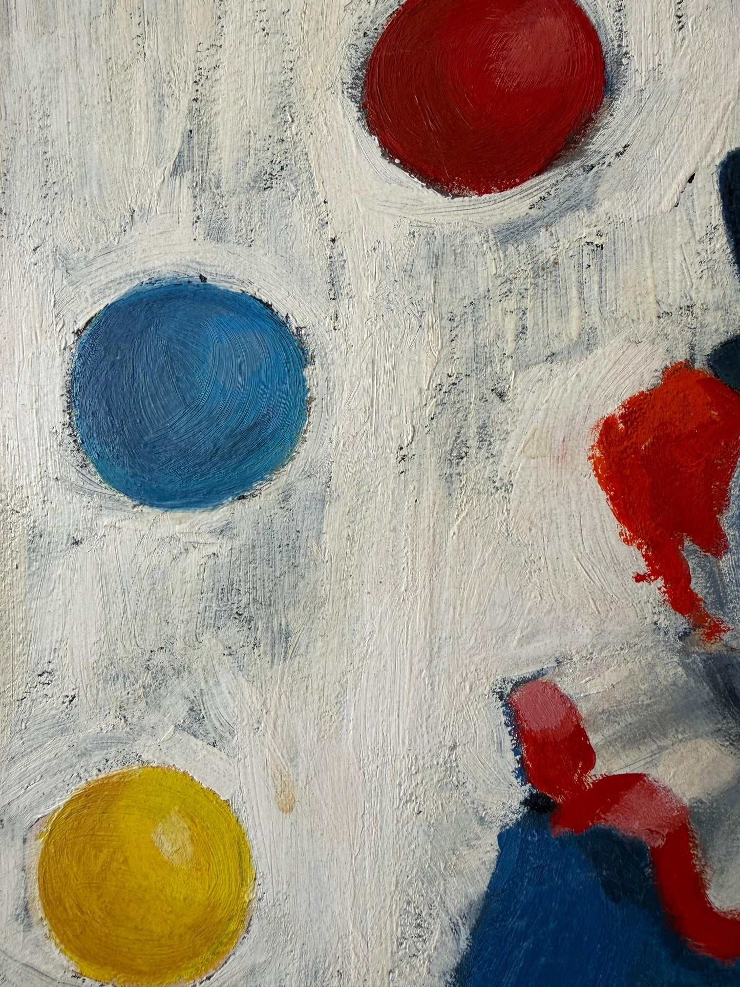 Frisman Vintage Unusual Clown Painting By Jane Shriberg 1963