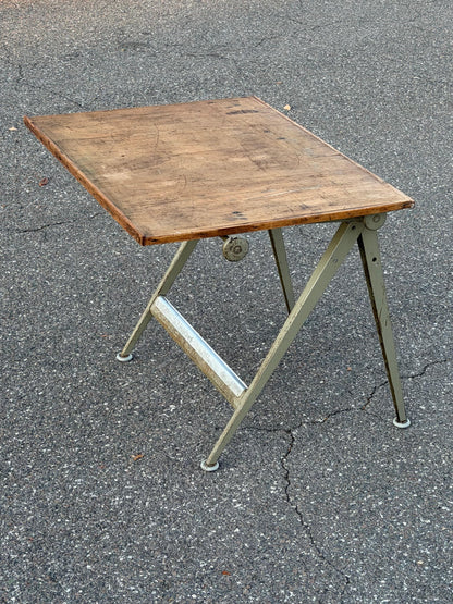 Frisman Vintage Original 1950s Wim Rietveld Friso Kramer Articulating Drafting Table Desk Patina