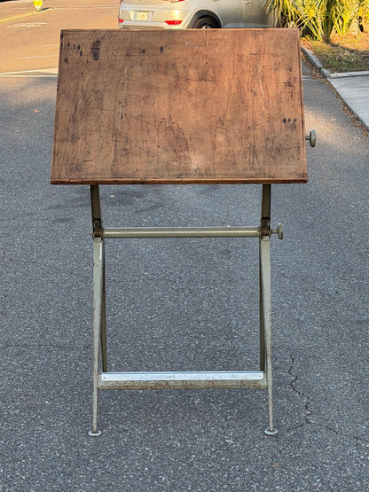 Frisman Vintage Original 1950s Wim Rietveld Friso Kramer Reply Drafting Table Desk Patina