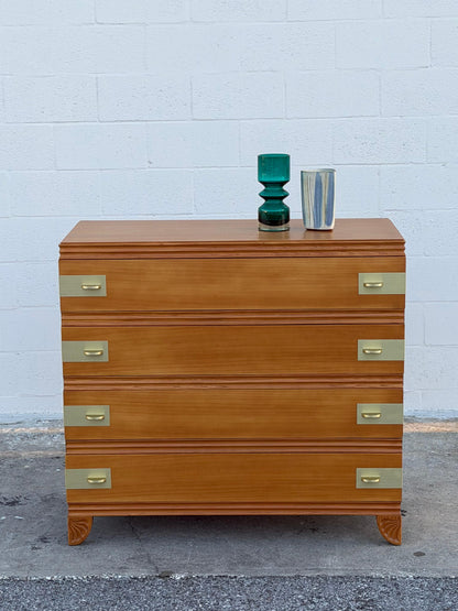 Frisman Vintage Classic John Stuart Dresser Brass Hardware 1940's Elegant