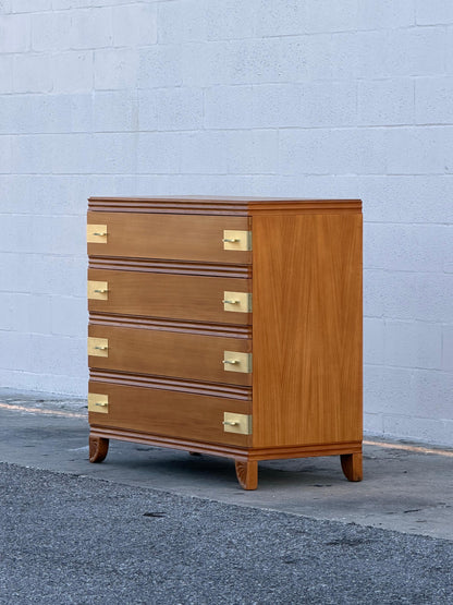 Frisman Vintage Classic John Stuart Dresser Brass Hardware 1940's Elegant