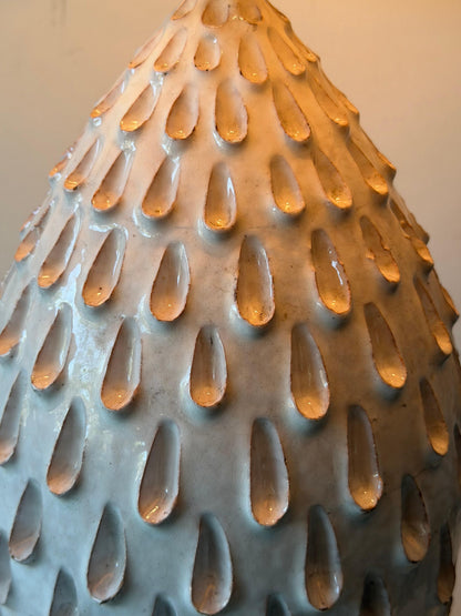 Frisman Vintage Italian Glazed Ceramic Pineapple Lamp ca' 1960's