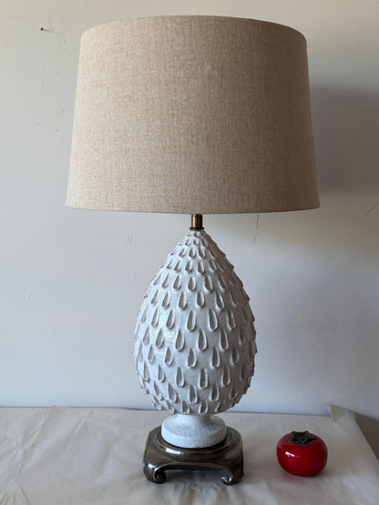 Frisman Vintage Italian Glazed Ceramic Pineapple Lamp ca' 1960's