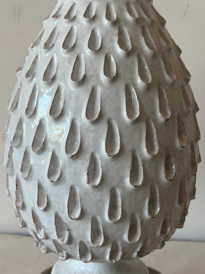 Frisman Vintage Italian Glazed Ceramic Pineapple Lamp ca' 1960's